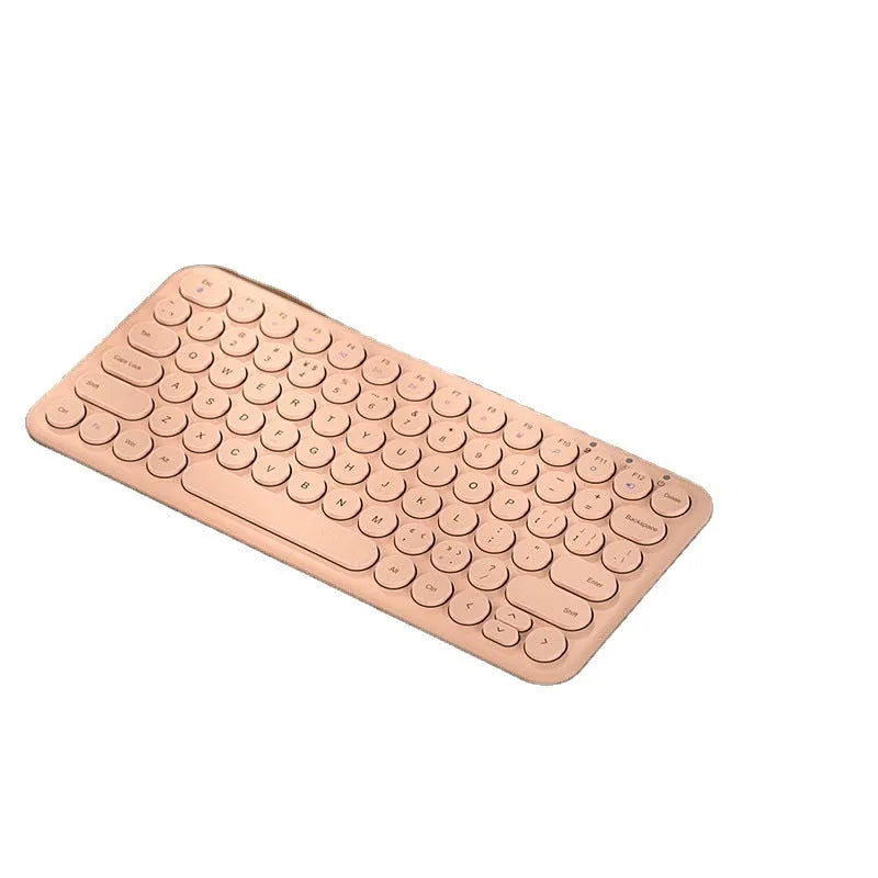 Ultra-thin wireless keyboard and mouse set in black colour on desk