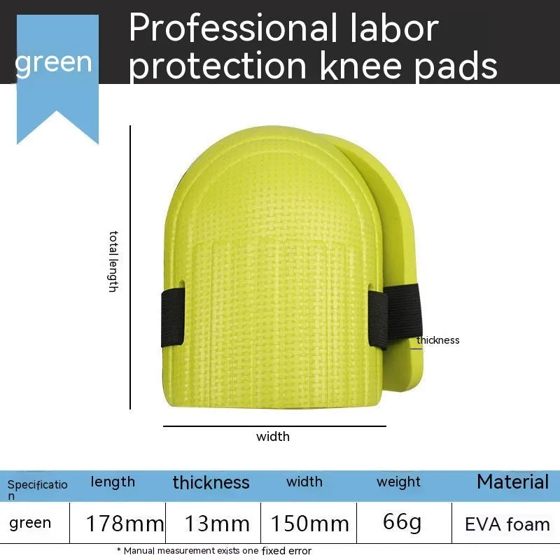 Foam kneecap kneepads with thick EVA padding for work protection in multiple colour options