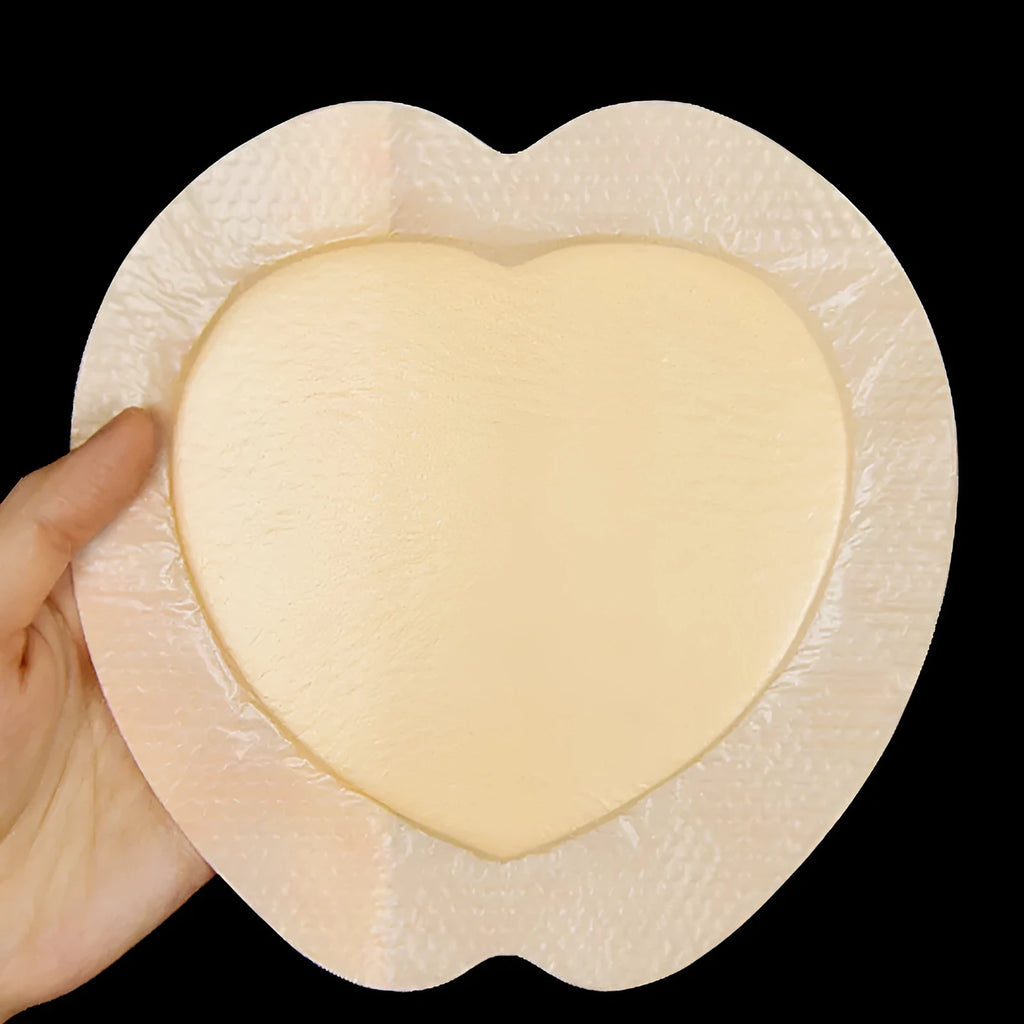 Large skin colour silicone gel foam medical dressing for bedsore prevention