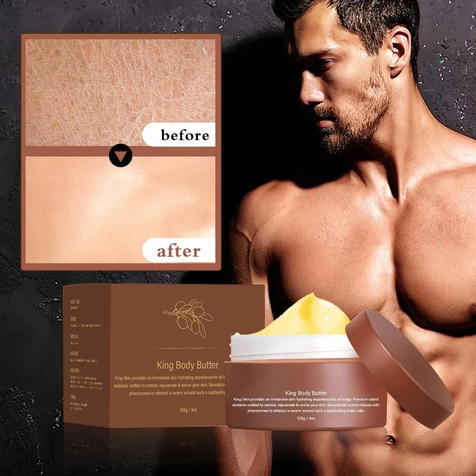 Gulong body moisturiser cream tub with 120g net content label