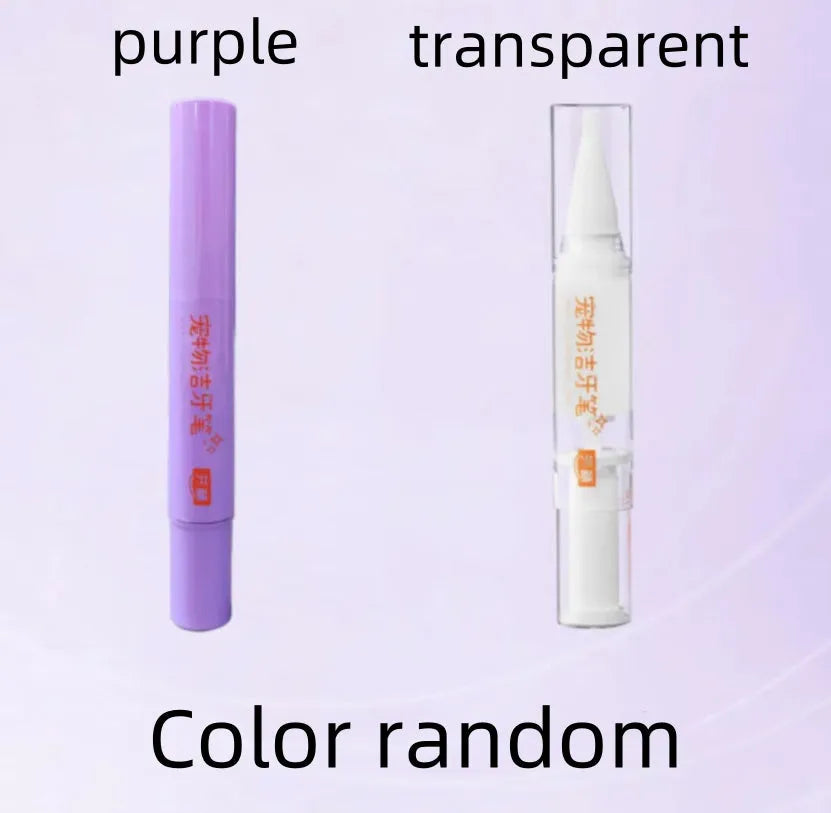 5ml pet toothbrush pen for dog and cat teeth cleaning with dental gel and brush applicator