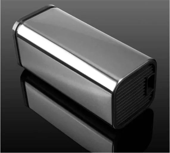 Stainless steel kitchen tool holder with detachable bottom in black and white colour options