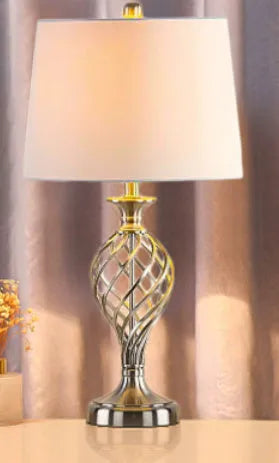 Touch control bedside table lamp with USB charging socket and adjustable cold warm lighting