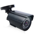 Black AHD HD waterproof surveillance camera with infrared LEDs around a fixed lens.