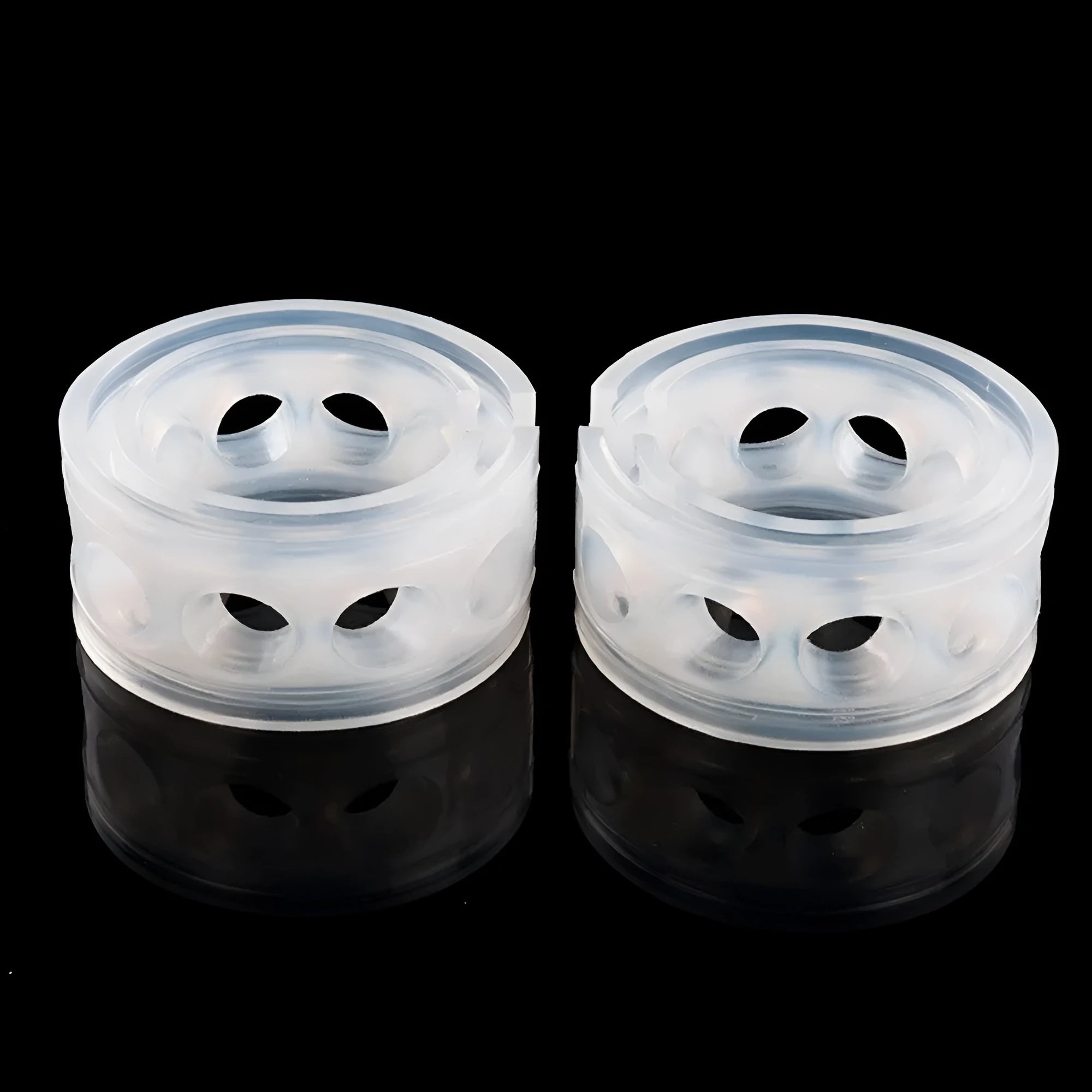 Transparent rubber buffer springs for car suspension with six size options