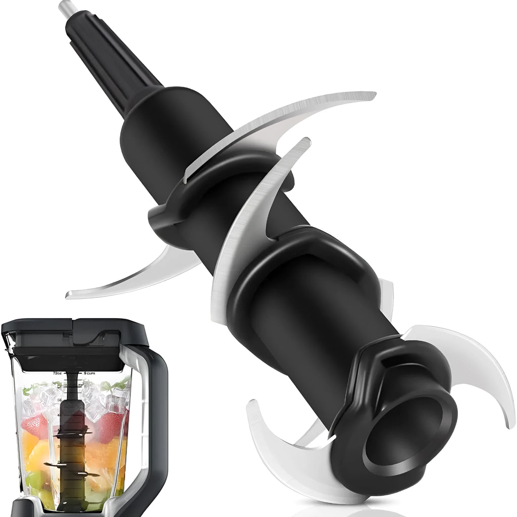 304 stainless steel replacement juicer blade set and knife seat accessory for six-stack models.