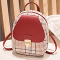 Diagonal shoulder phone bag in PU leather shown in one of five colours: black, blue, brown, pink, or red.