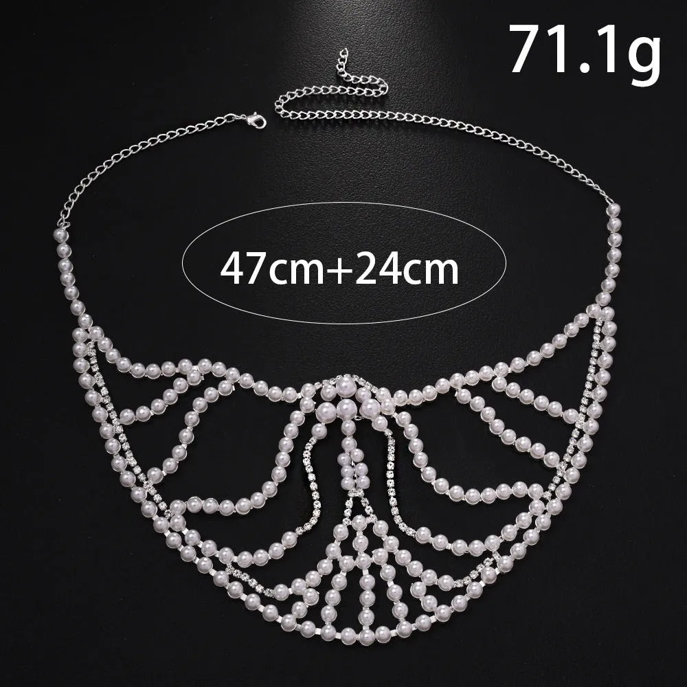 Geometric alloy mask with electroplated finish and gemstone decoration in silver colour