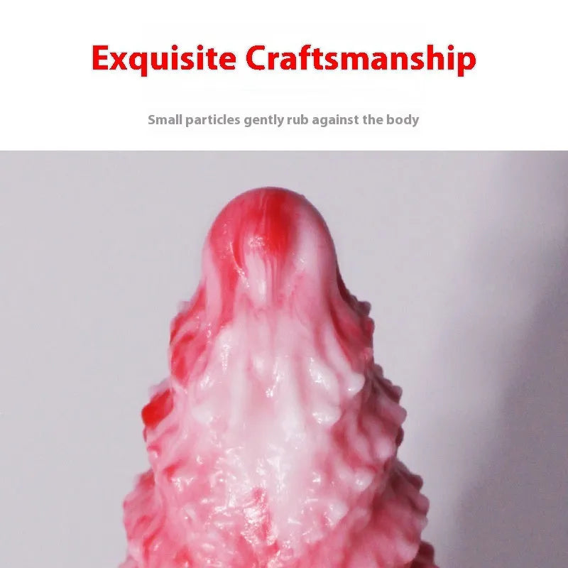 Pink platinum silicone shaped penis masturbation device for women in two size options