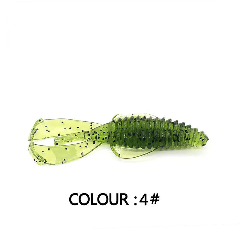 PVC fishing soft bait lure in 8cm and 12cm sizes with multiple colour options for anglers