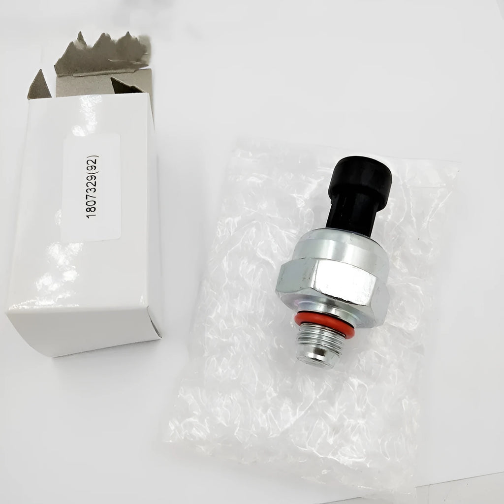 Ford F6TZ-9F838-A pressure sensor with attached connecting line on a white background
