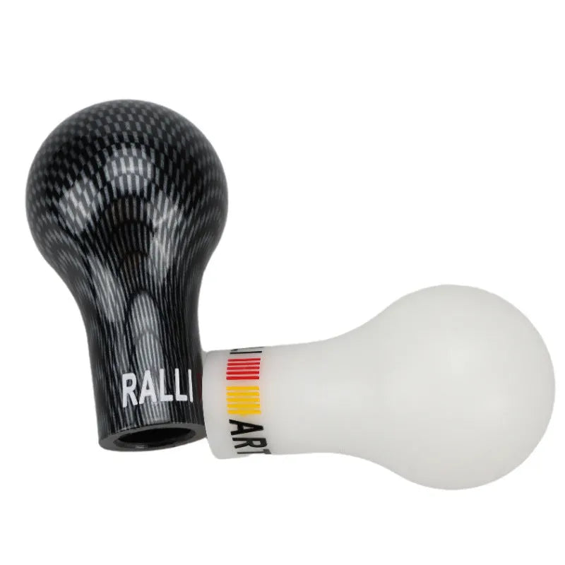 Mitsubishi car gear knob replacement in five colour options including luminous red and carbon fibre black