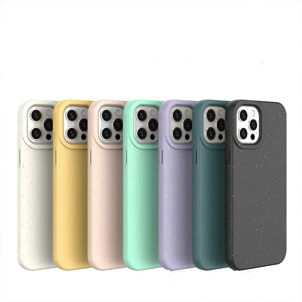 Wheat straw fibre iPhone case in seven colour options for iPhone 11 to 14 Pro Max models