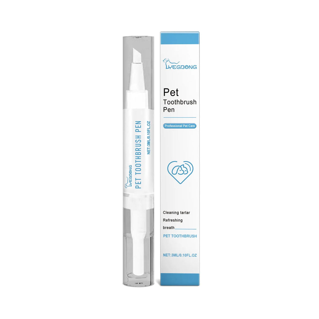 Pet teeth cleaning brush with 3ml capacity and 12.5cm length