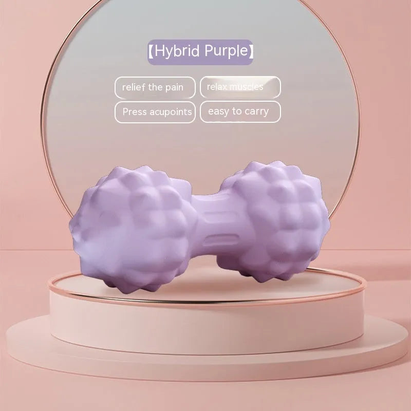 A 6cm diameter blue TPR foot massage ball on a plain background.