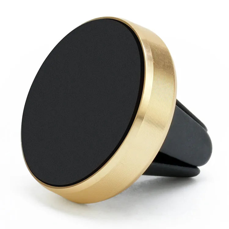 Magnetic car air vent phone holder in five colour options with 33.5x30mm mounting plate