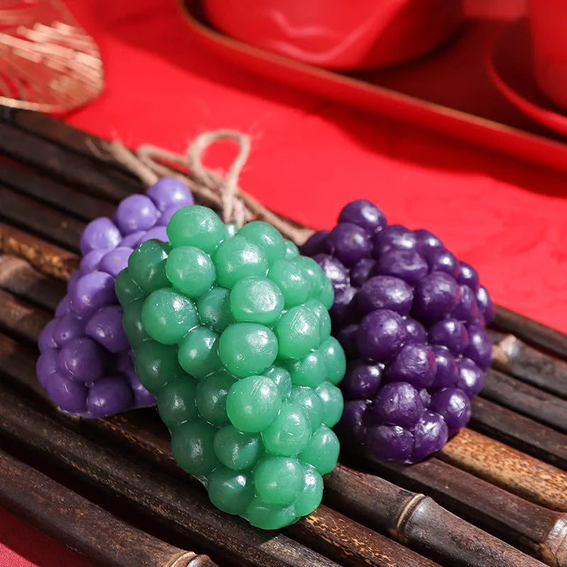Purple and green grape handmade soap bars for face and body cleansing