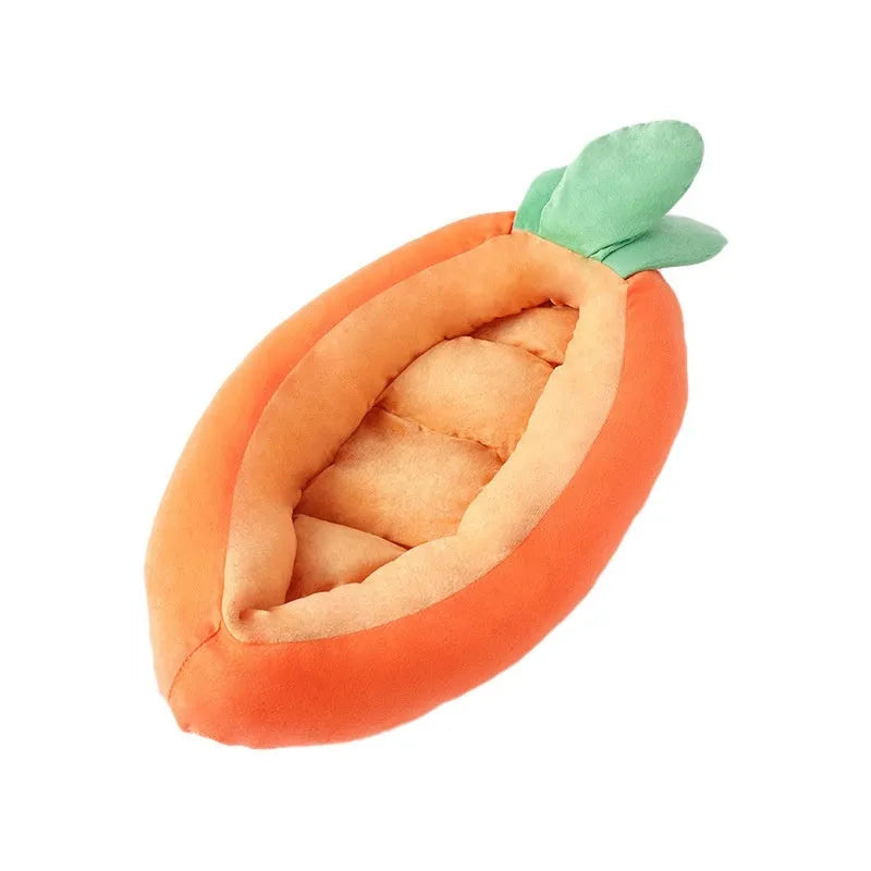 Carrot-themed removable washable cloth dog mattress and cat litter mat in M and L sizes