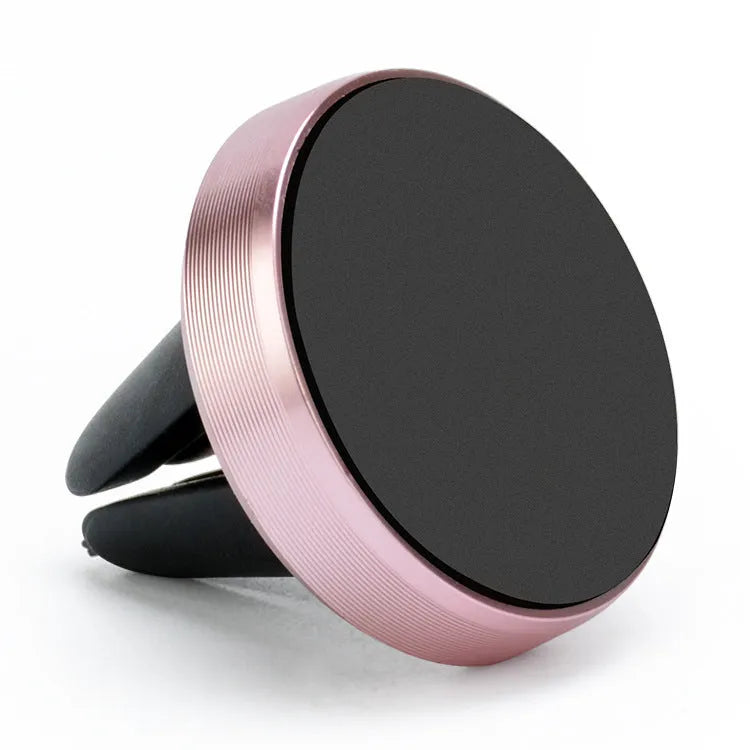 Magnetic car air vent phone holder in five colour options with 33.5x30mm mounting plate