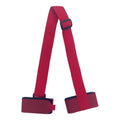 Skiing bandage shoulder strap with hook and loop closure in black, blue, pink, or red colours