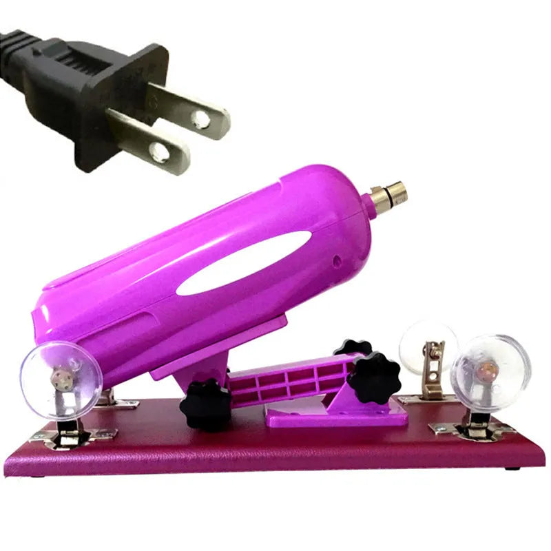 Purple automatic telescopic thrusting tool for women, 37cm long