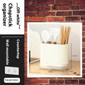 Plastic wall-mounted chopsticks cage kitchen utensil holder in modern style.