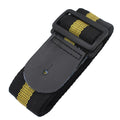 Woven fabric crossbody guitar strap shown in army green, adjustable for electric, bass, acoustic and ukulele.