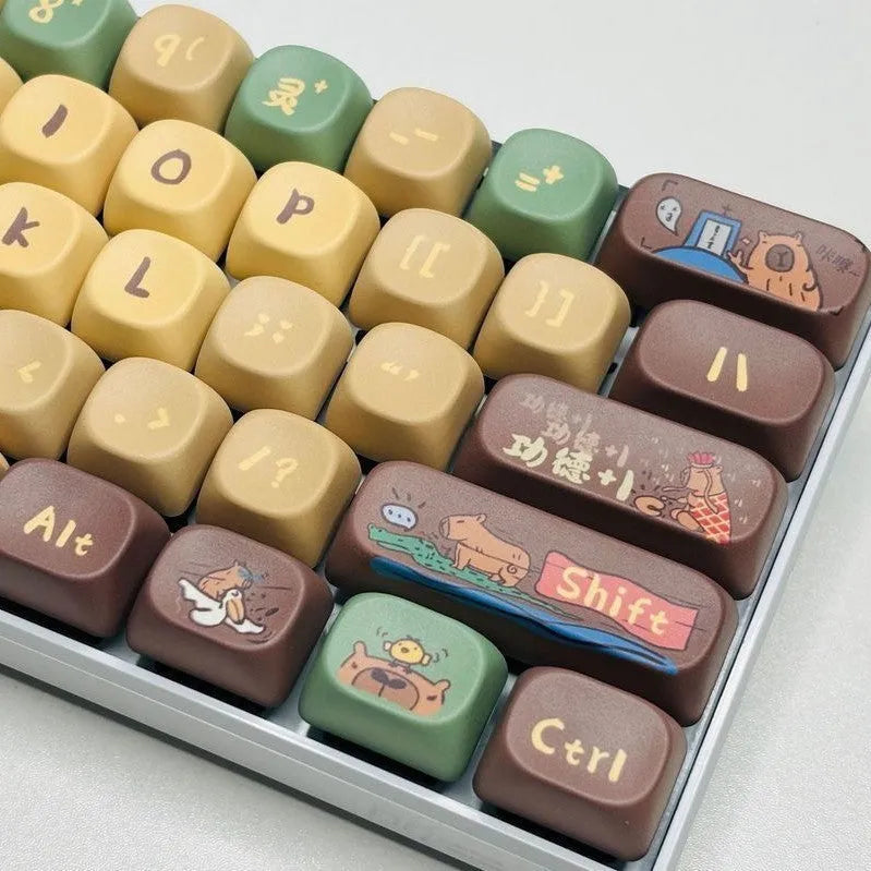 Capabala MOA height mechanical keyboard replacement keycaps 130 key set
