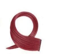 Gradient coloured long curly hair wig patch extension approximately 60cm in length