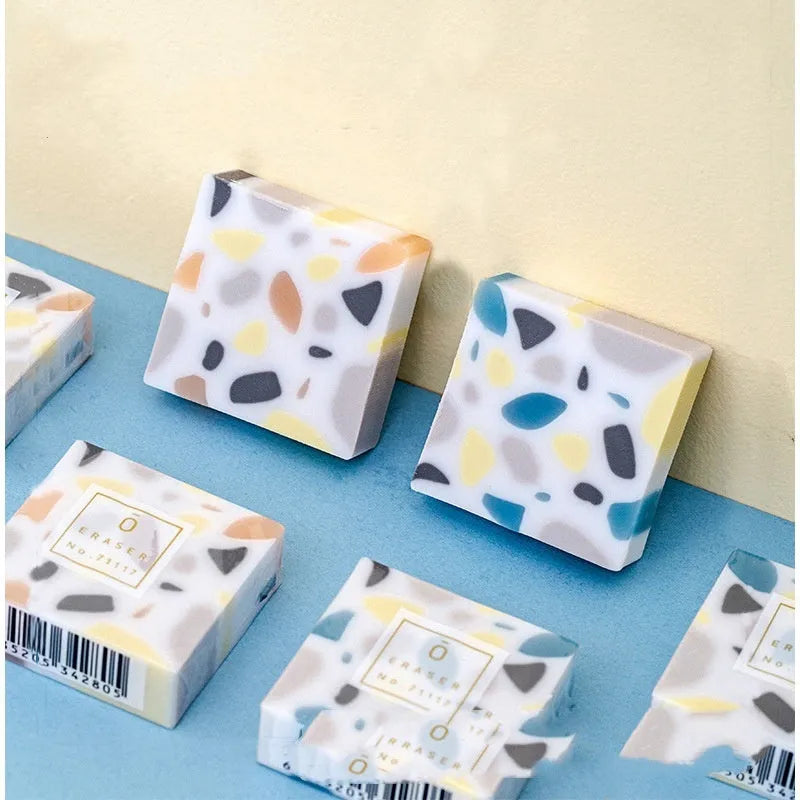 Super Clean Traceless rubber eraser with brick shape for students and office work.