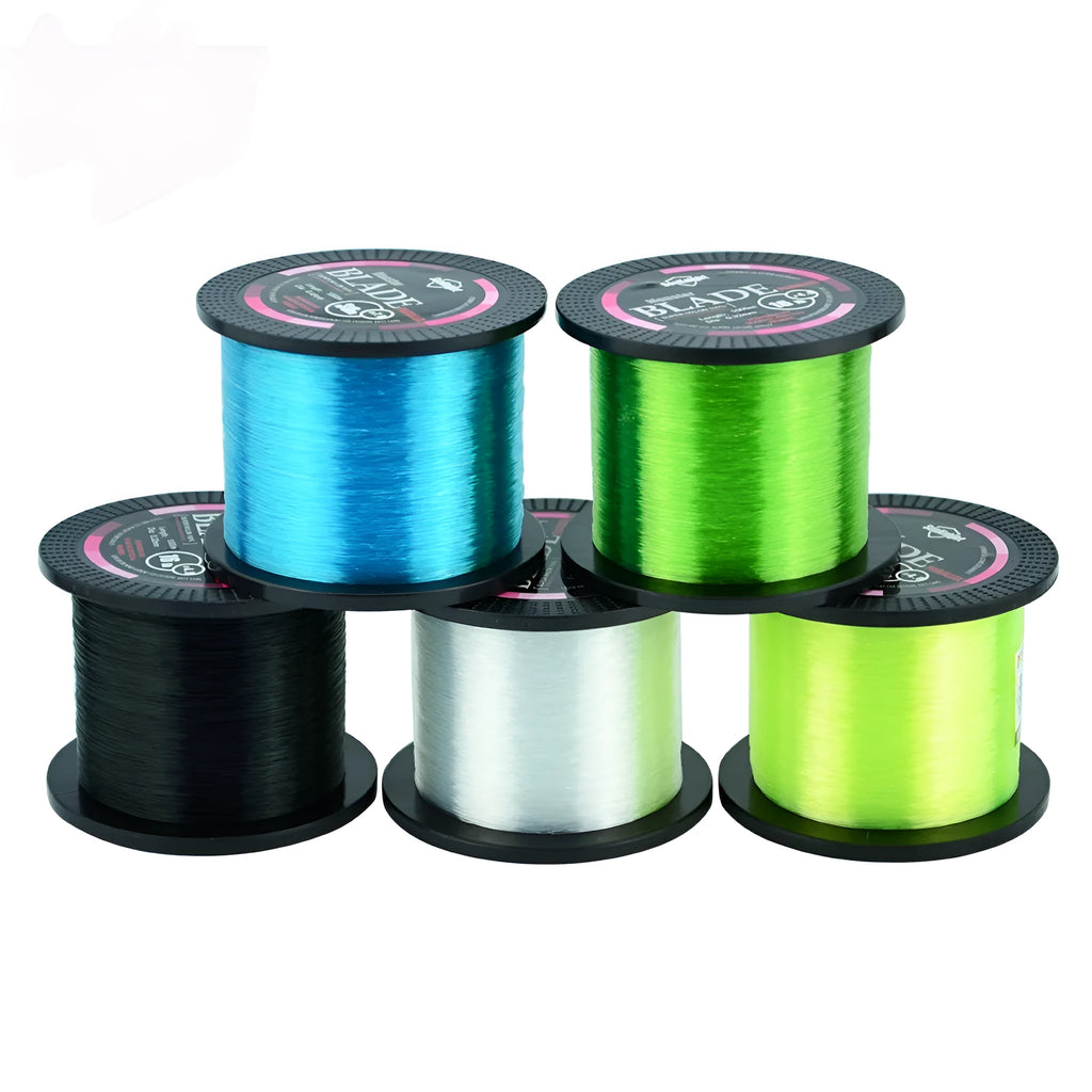 Seaknight1000 M fishing line spool showing nylon thread in selected colour with diameter size marking