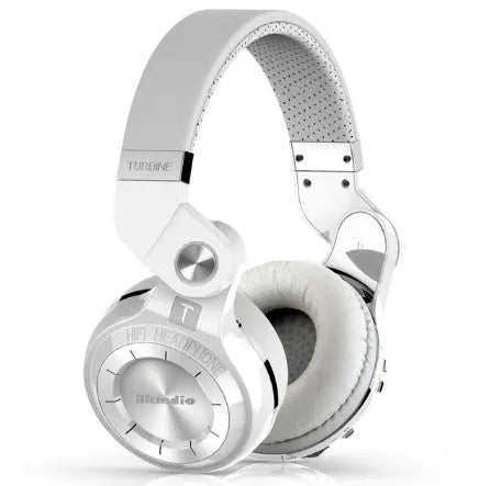 Bluedio T2 Plus wireless Bluetooth headset in blue colour with on-ear design