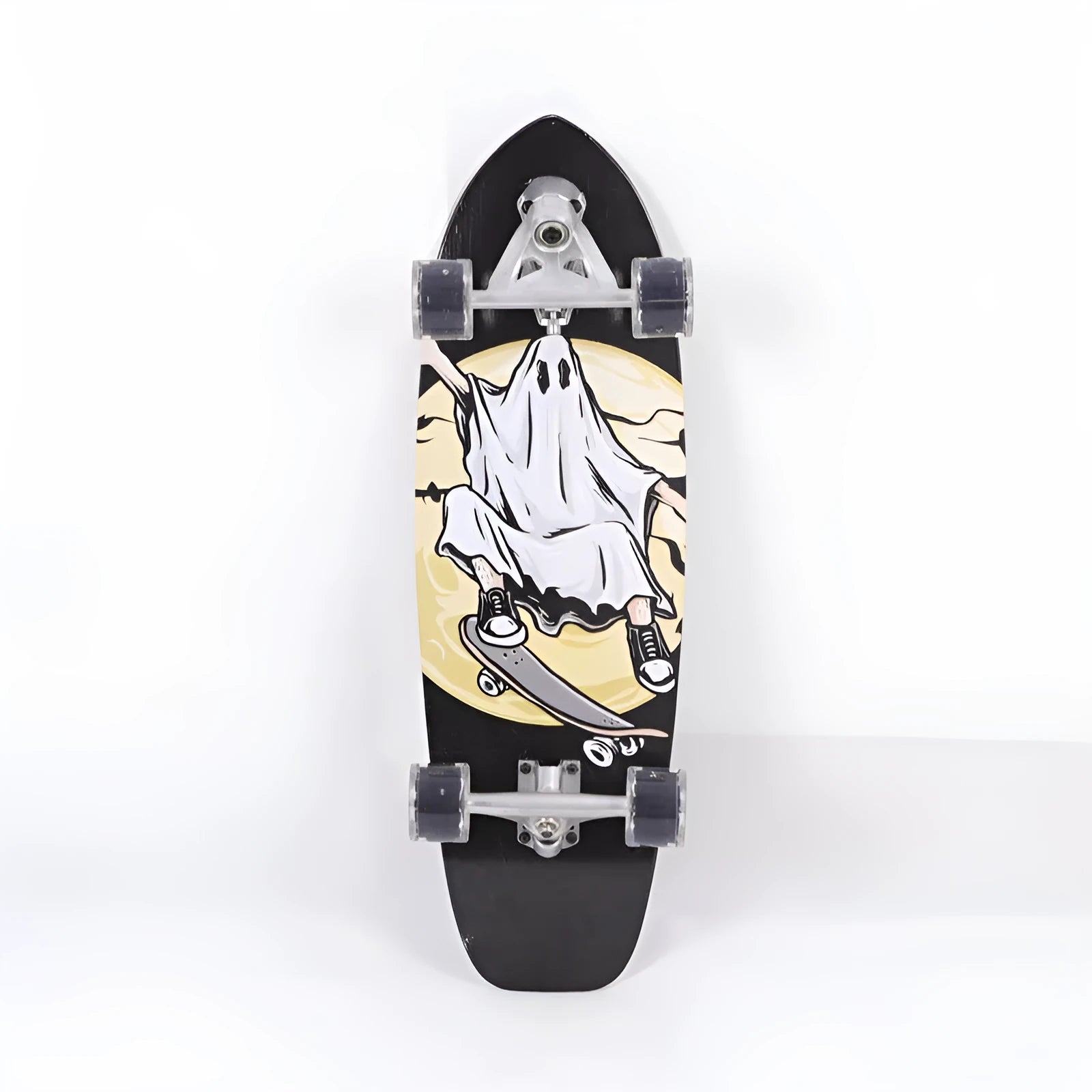 White 31-inch maple street scooter deck on a plain background.