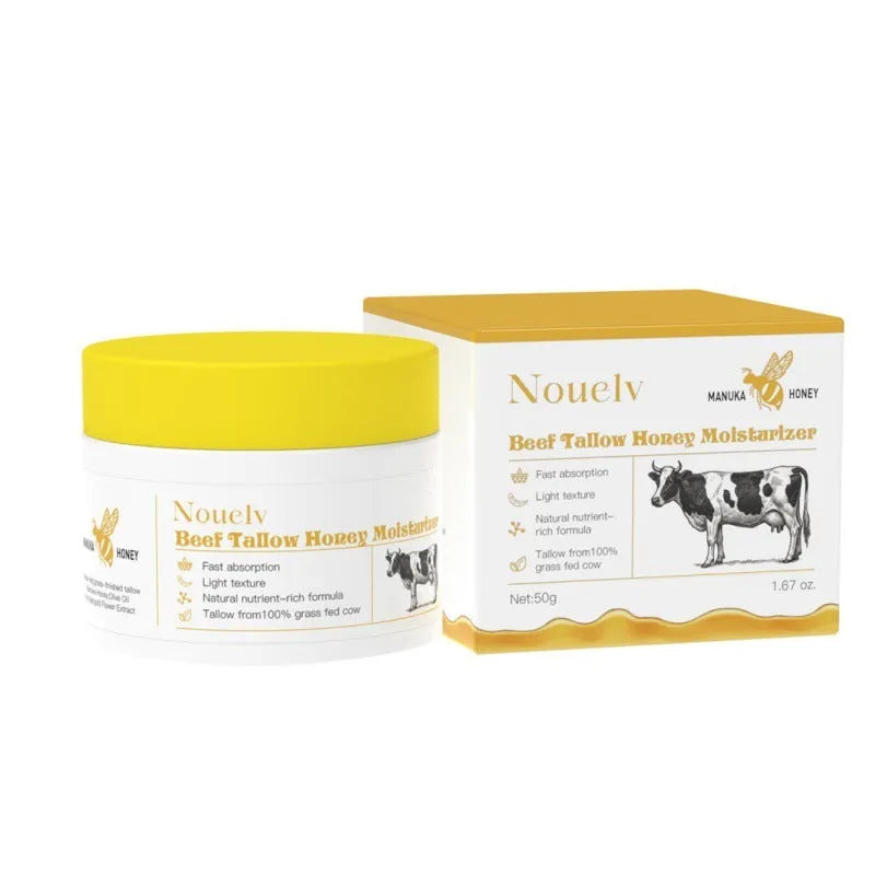 50g honey tallow cream jar for dry and combination skin moisturising