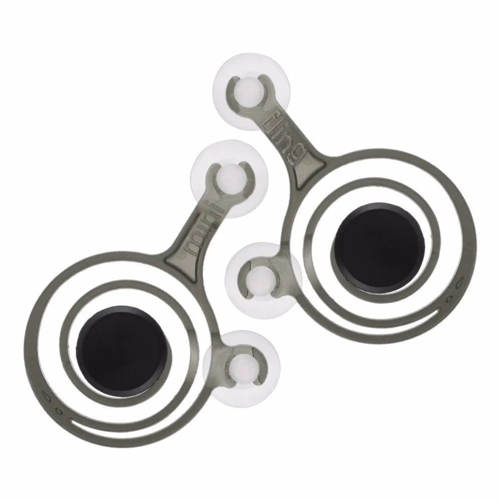 Pair of clear and black mini joysticks for mobile phone and tablet touch screen gaming