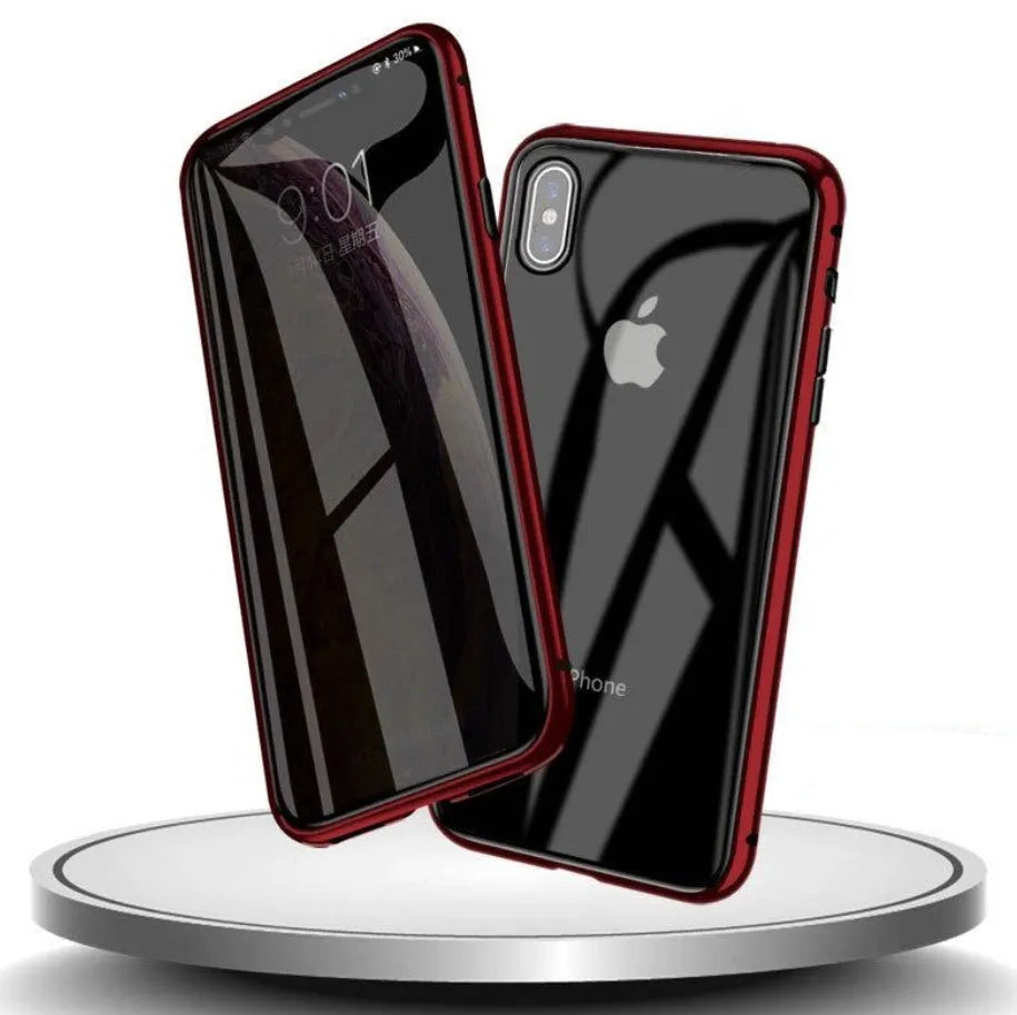 Anti-spy clamshell phone case in six colours for iPhone models
