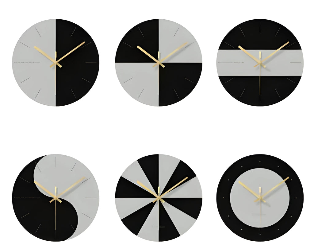 Transparent tempered glass wall clock with minimalist design and clear numerals