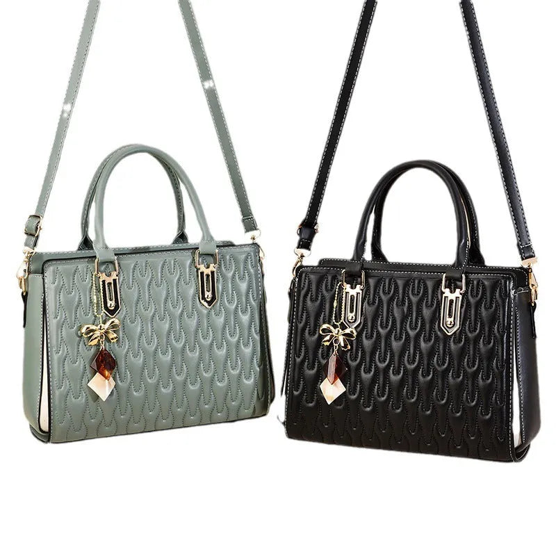 Women's polyester messenger bag with sandwich pocket design in multiple colour options