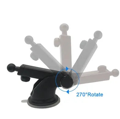 Universal car navigation bracket with telescopic rod for dashboard mounting