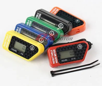 Black YSDS waterproof LCD digital countdown timer with 35mm mounting hole for maintenance reminders.