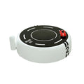 Round solar-powered car air freshener decoration in modern styling for vehicle interiors