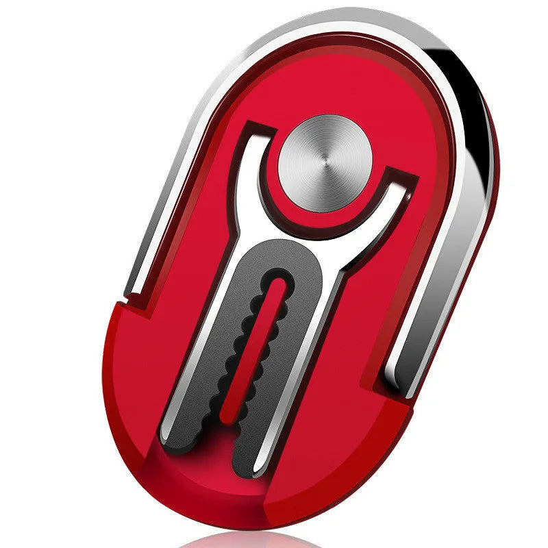 Universal magnetic car phone bracket mounted on vehicle air vent showing 360-degree rotation adjustment
