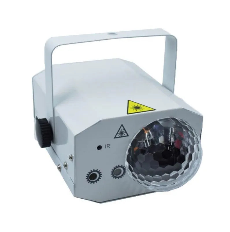 Black or white LED laser magic fan projection lamp for stage and party lighting