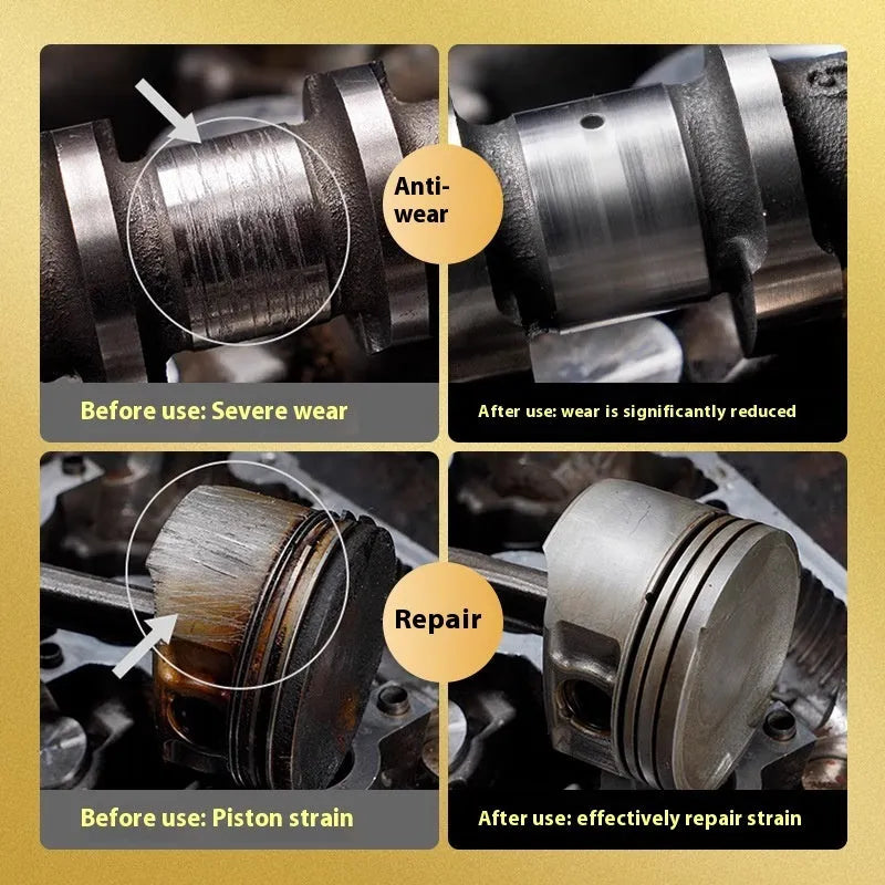60ml engine anti-wear additive bottle with white cap for petrol and diesel vehicles