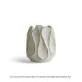 Irregular ceramic vase in magnesium clay or resin for living room and desktop flower arrangement