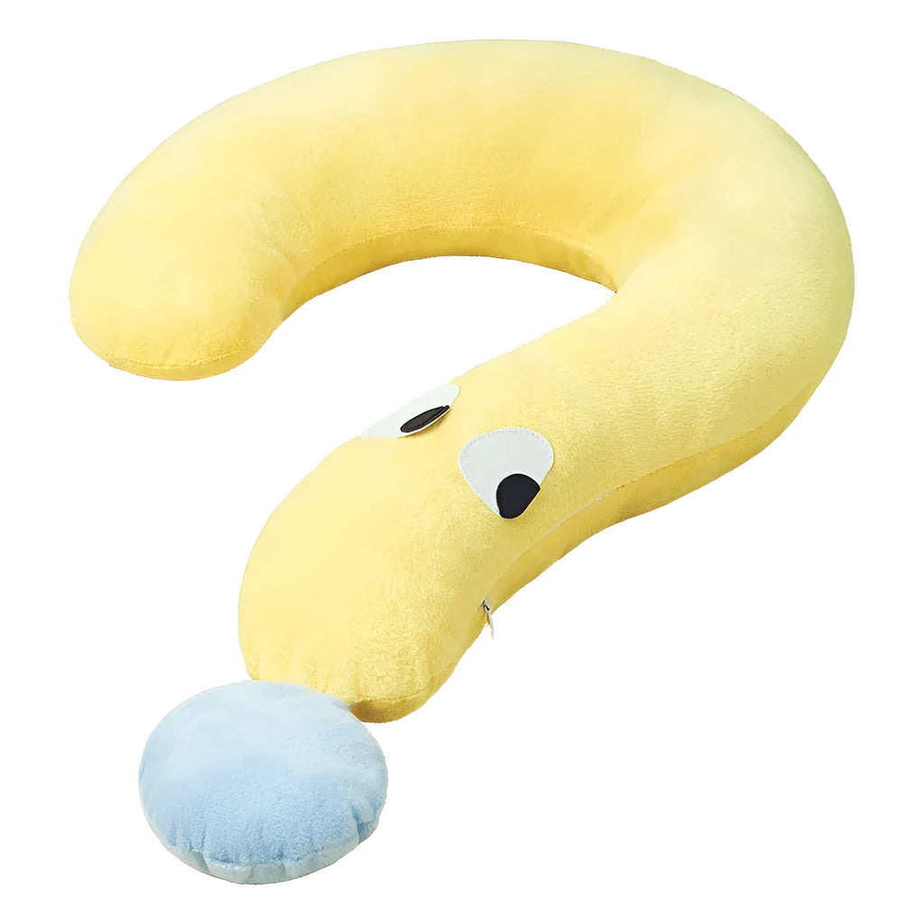 Blue and yellow removable cover pet pillow for cats and dogs, dimensions 62 cm by 39 cm