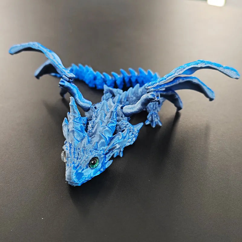 3D printed PLA dragon wings decoration toy in multiple colour options