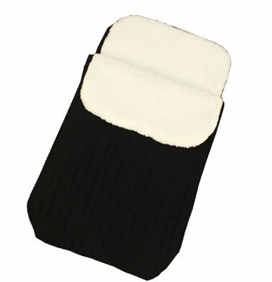 Baby stroller sleeping bag with thick filling in envelope design, shown in beige colour.