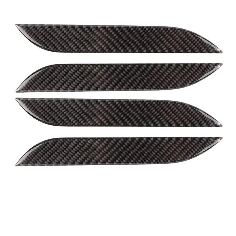 Carbon fibre door handle protection stickers for Tesla Model S with adhesive backing