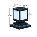 Solar garden lights with LED illumination for outdoor landscape and courtyard areas